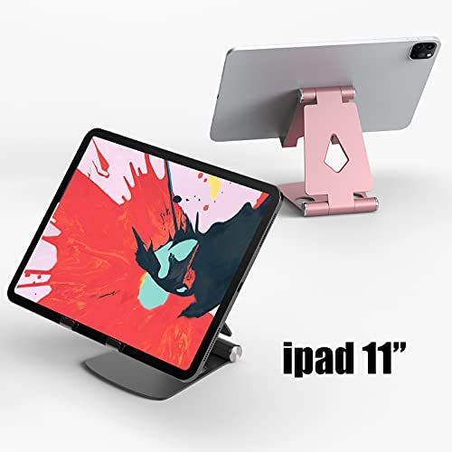 JIUCAIE 2Pack Cell Phone Stand for Angle Height Adjustable Desk Sturdy Aluminum Metal Cute Phone Holder for iPhone,Ipad, Mobile Phone, All Android Smartphone,Desktop - Image 7