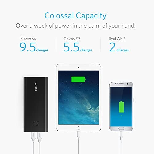 Anker PowerCore+ 26800, Premium Portable Charger, High Capacity 26800mAh External Battery with Qualcomm Quick Charge 3.0 (in- and Output), Includes PowerPort+ 1 Wall Charger - Image 2