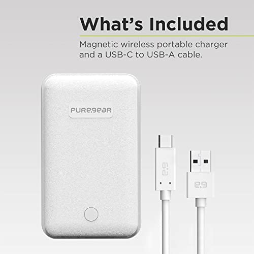 PureGear 10W Qi-Certified Fast Portable Fast Magnetic Wireless Charger for iPhone 14/14Plus/14Promax/13/13Pro/13ProMax / 12/12 Pro Work with MagSafe Case, AirPods/iPhone 11, Galaxy S22 S21 &More - Image 3